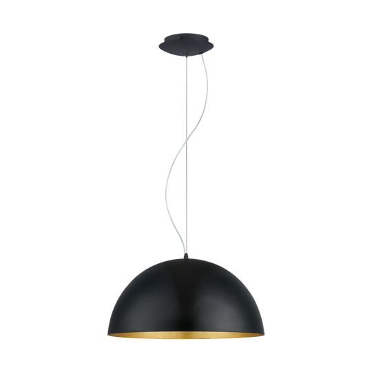 Gaetano 1 pendel, Svart/gull-Takpendler-Eglo-Svart / Gull-94936-Lightup.no