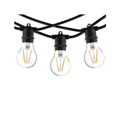 Garden Garland utendørs lysslynge 9 meter 15 lys IP65 ekstra slynge - Svart-Utebelysning Lysslynge-Nowodvorski-N-7872-Lightup.no