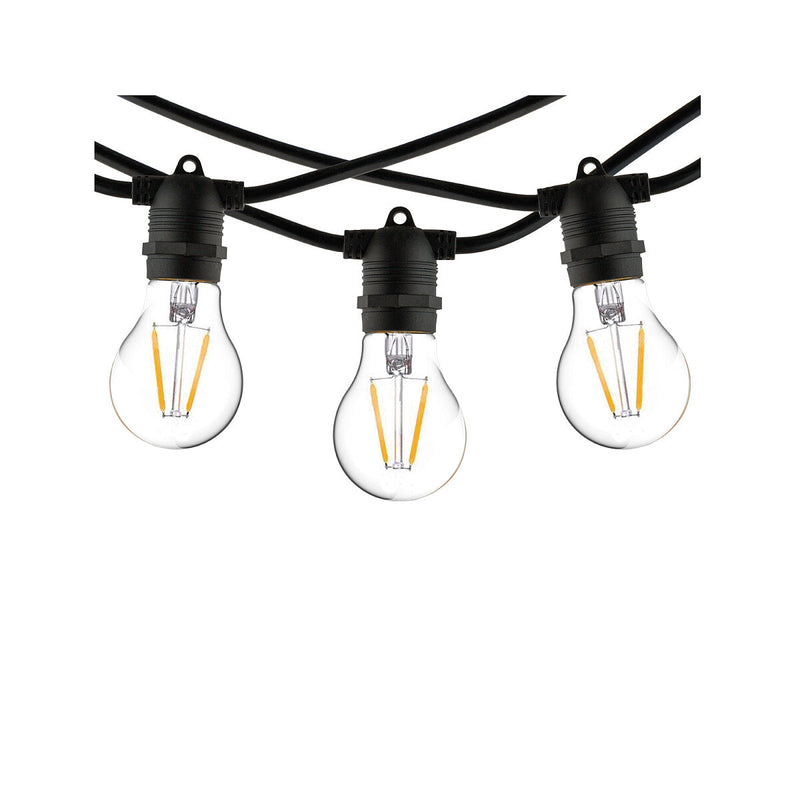 Garden Garland utendørs lysslynge 9 meter 15 lys IP65 ekstra slynge - Svart-Utebelysning Lysslynge-Nowodvorski-N-7872-Lightup.no
