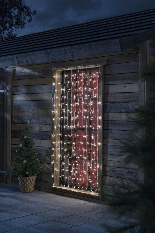 Gardinslynge 1,1m x 2,0m - Varmhvit led - 31V system-Lysslynge-system 31V-Konstsmide-4825-107-Lightup.no