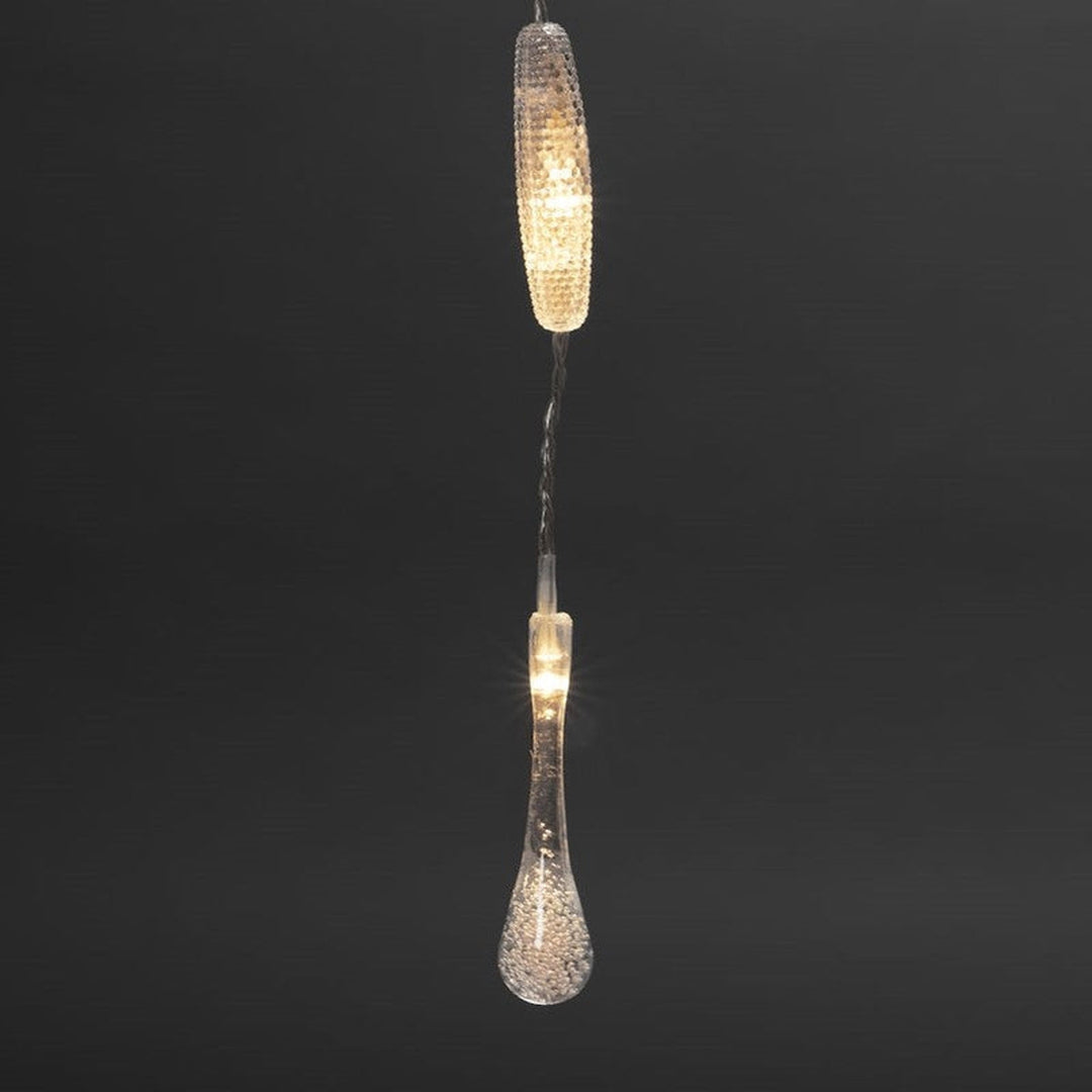 Gardinslynge med dråper - 120 cm varmhvit LED-Julebelysning juletrelys ute-Konstsmide-4051-103-Lightup.no