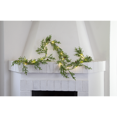 Garland dekorslynge med lys-Julebelysning dekor og pynt-Star Trading-612-64-Lightup.no