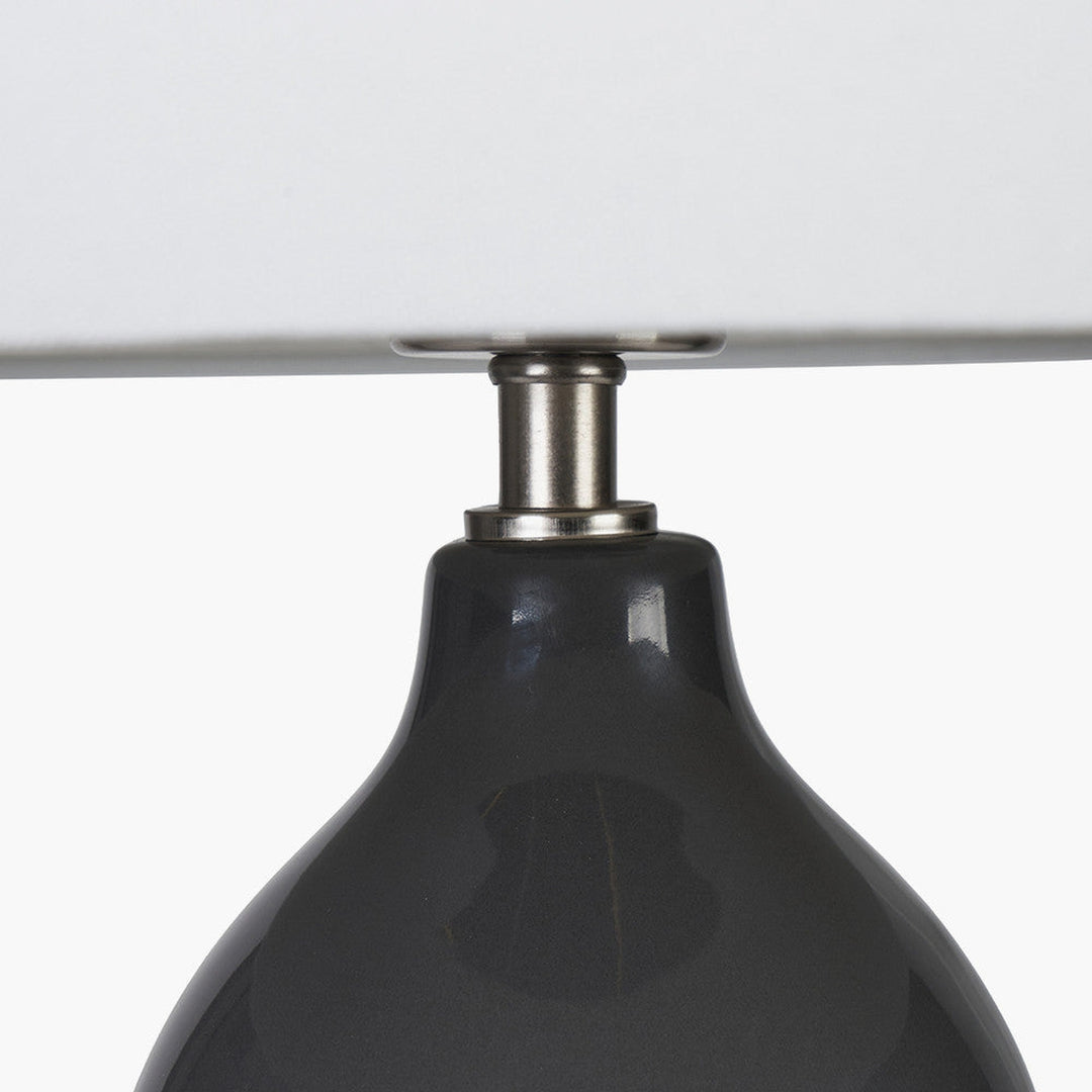 Gatsby bordlampe 63,5 cm - Svart/Hvit/Messingfarget-Bordlamper-Pacific Lifestyle-30-938-C-Lightup.no