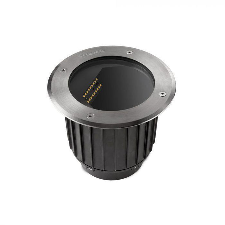 Gea 17W LED uplight INOX AISI 316-Utebelysning uplight-NorDesign-Grå-55-9908-CA-CM-Lightup.no
