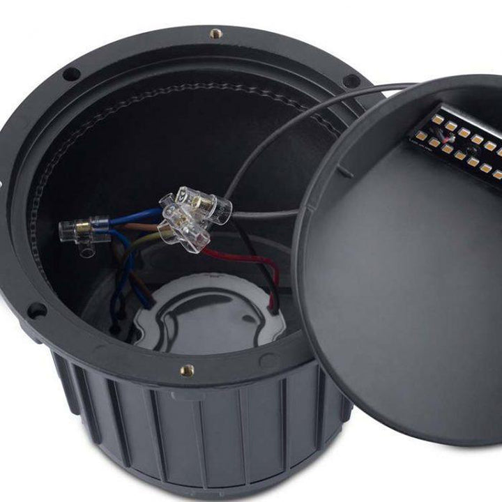 Gea 17W LED uplight INOX AISI 316-Utebelysning uplight-NorDesign-Grå-55-9908-CA-CM-Lightup.no