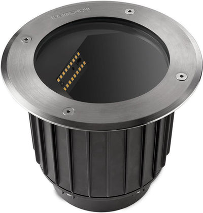 Gea 24W LED uplight INOX AISI 316-Utebelysning uplight-NorDesign-55-9910-CA-CL-Lightup.no