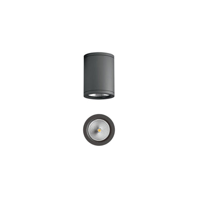 Gemma Round Downlight utendørs IP65 6W - Mørk grå-Utebelysning taklampe-Norlux-2370-45-7-Lightup.no
