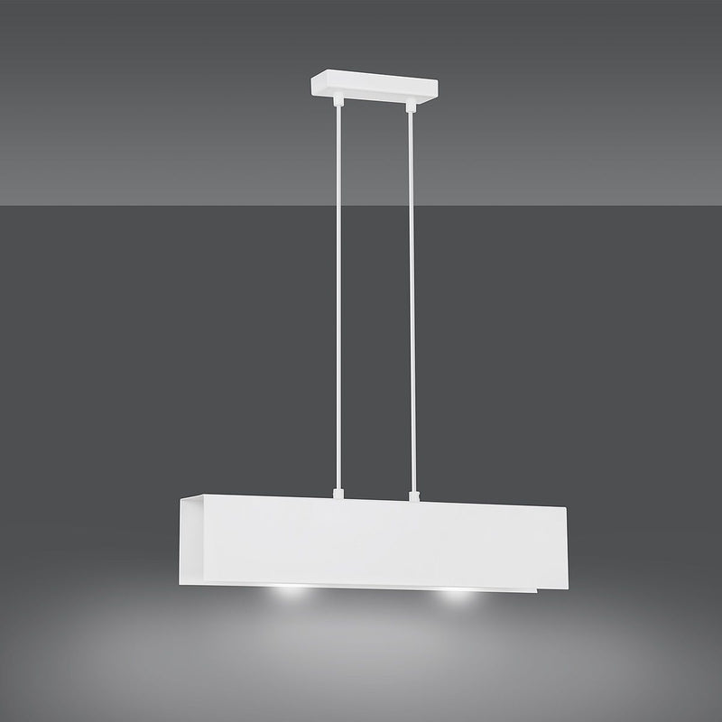 Gentor takpendel 2 lys 48 cm - Hvit-Takpendler-Emibig-673/2-Lightup.no