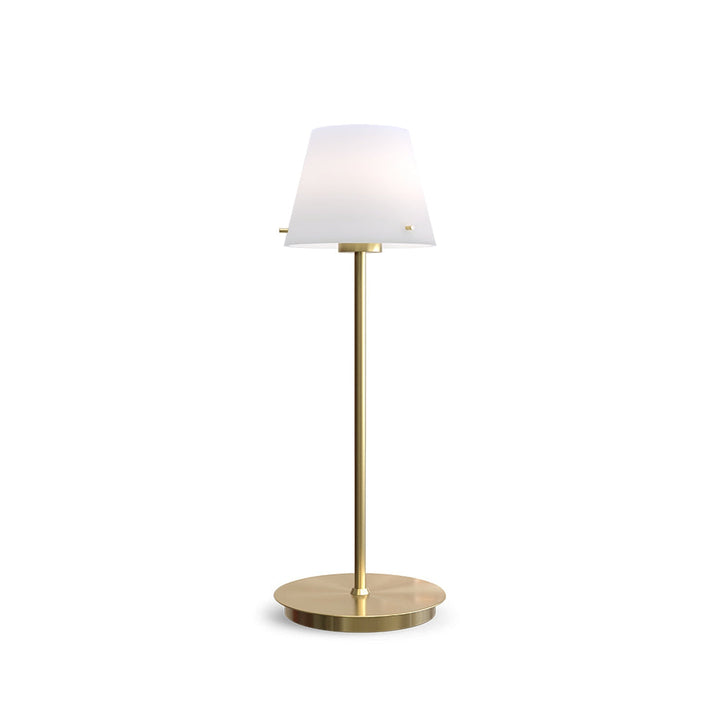 Gil bordlampe 33,5 cm - Opal/Satin messing-Bordlamper-Herstal-HB15062490105-Lightup.no
