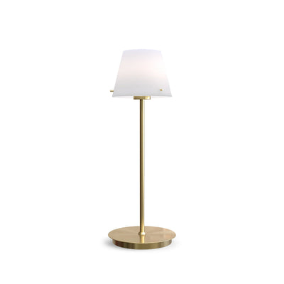 Gil bordlampe 33,5 cm - Opal/Satin messing-Bordlamper-Herstal-HB15062490105-Lightup.no