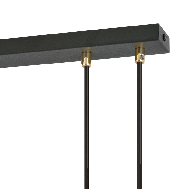 Glam takpendel 4 lys - Svart/Opal-Takpendler-Emibig-1112/4-Lightup.no