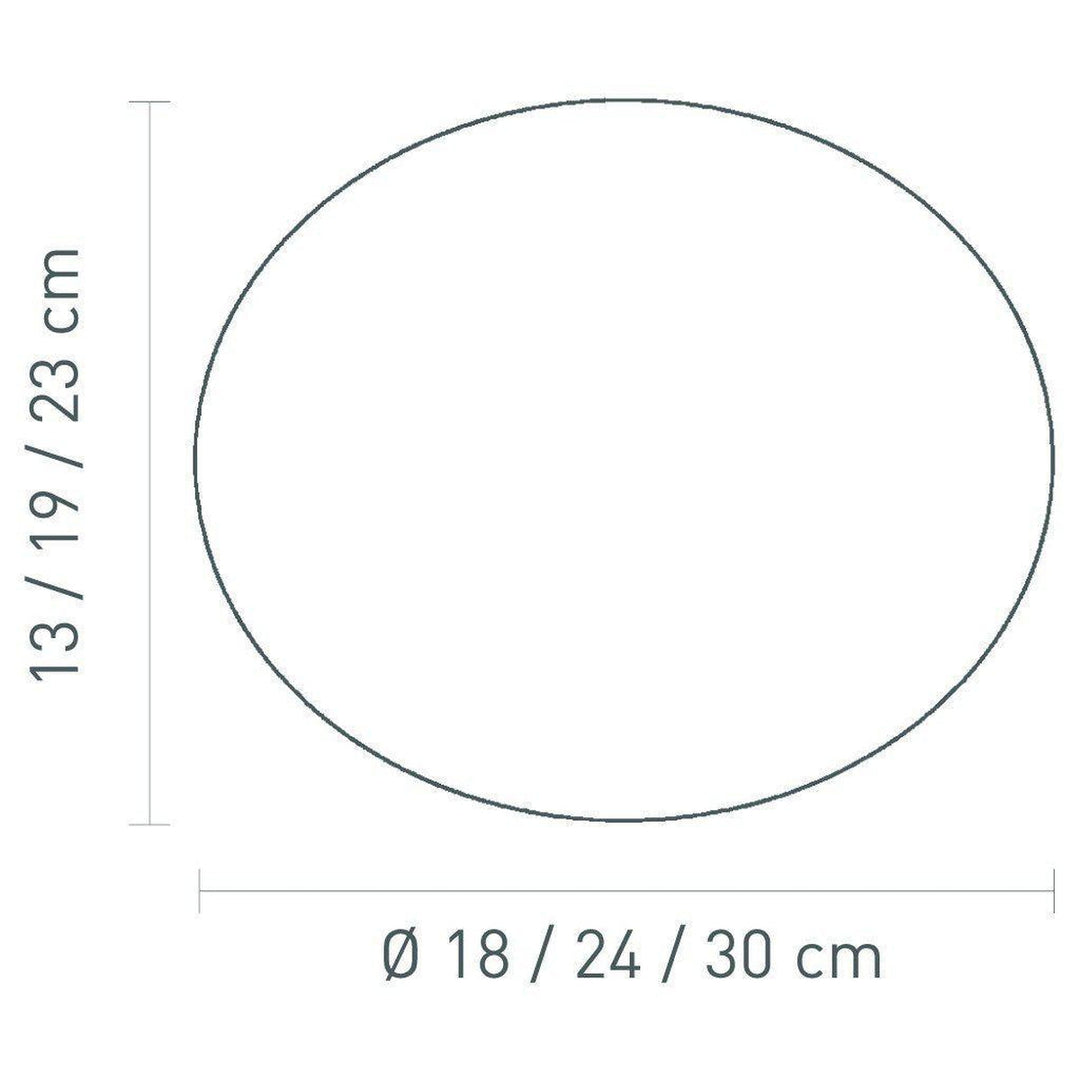 Glass oval 12 cm - Hvit-Bordlamper-Sompex-S-79619-Lightup.no