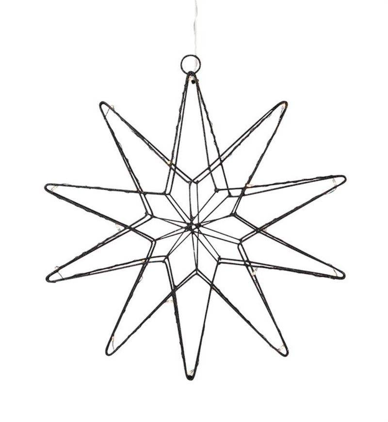 Gleam adventsstjerne 31 cm - Svart-Julebelysning adventstjerne-Marksløjd-705749-Lightup.no
