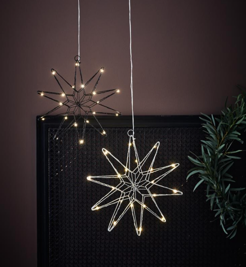 Gleam adventsstjerne 31 cm - Svart-Julebelysning adventstjerne-Marksløjd-705749-Lightup.no