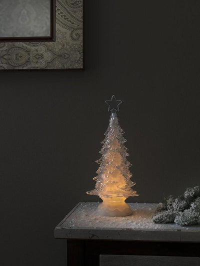 Glitrende akryltre 30 cm - Batteridrevet-Julebelysning dekor og pynt-Konstsmide-2803-000-Lightup.no