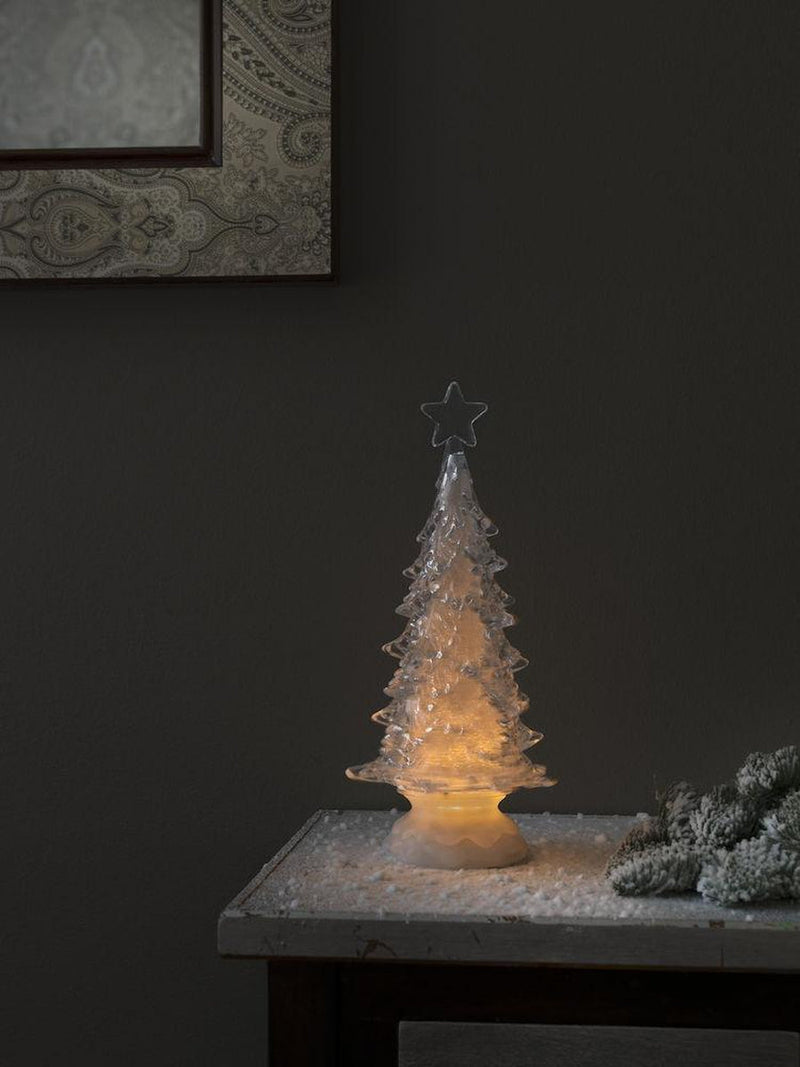 Glitrende akryltre 30 cm - Batteridrevet-Julebelysning dekor og pynt-Konstsmide-2803-000-Lightup.no