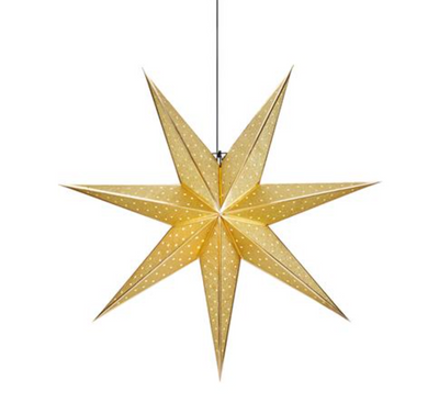 Glitter adventsstjerne 75 cm - Gull-Julebelysning adventstjerne-Marksløjd-705790-Lightup.no