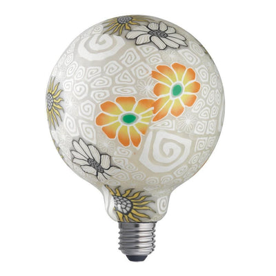 Glob Flower grå E27 dimbar 125 mm 6W-LED-pære E27 sokkel-Unison-3800160-Lightup.no