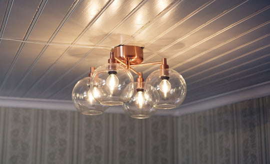 Gloria plafond 4 lys - Messing-Taklamper-Belid-Messing-20091018-Lightup.no