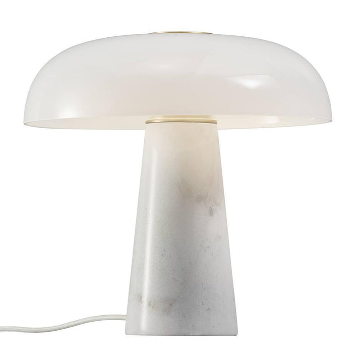 Glossy bordlampe Marmor - Opalhvit-Bordlamper-DFTP-Messing / Hvit-2020505001-Lightup.no