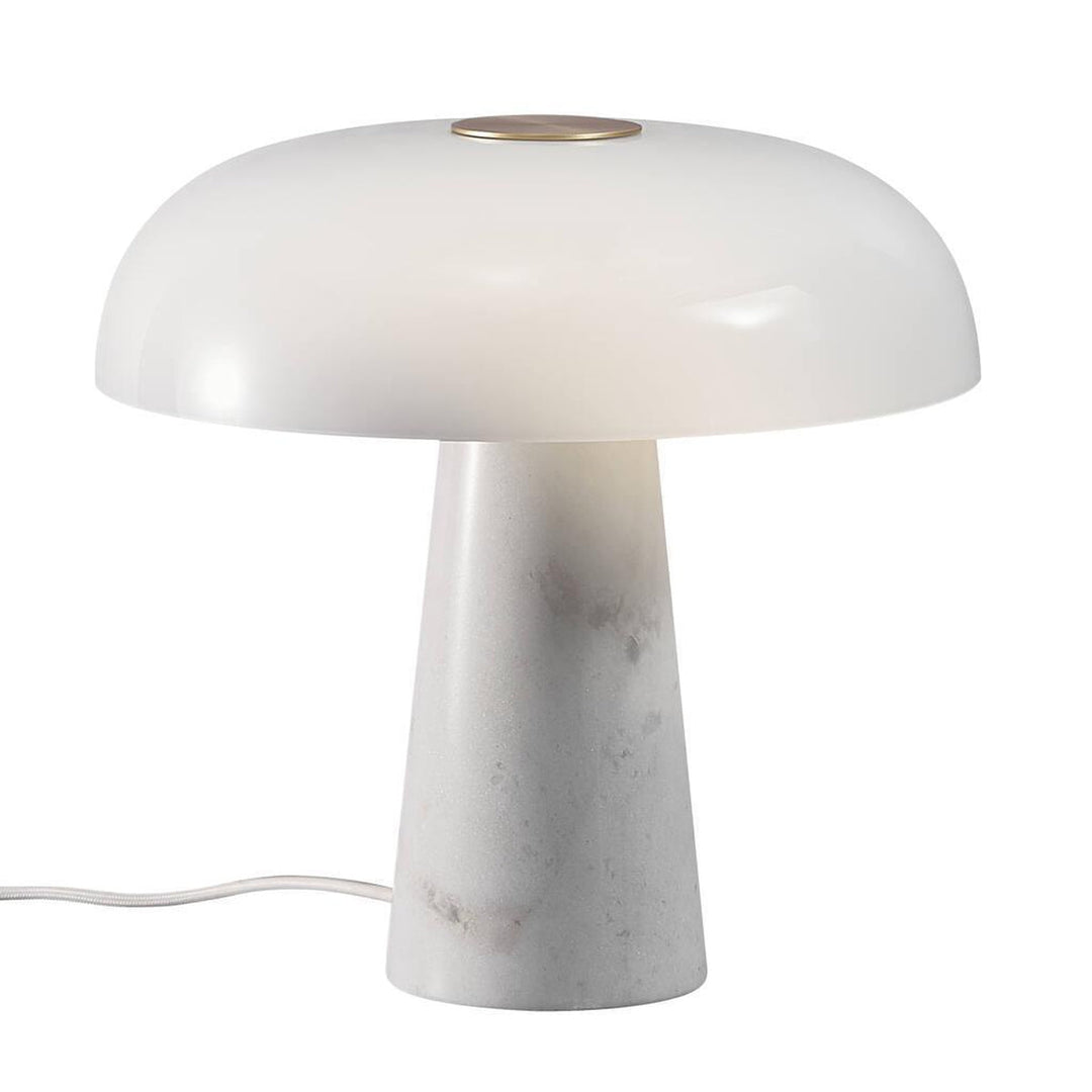 Glossy bordlampe Marmor - Opalhvit-Bordlamper-DFTP-Messing / Hvit-2020505001-Lightup.no
