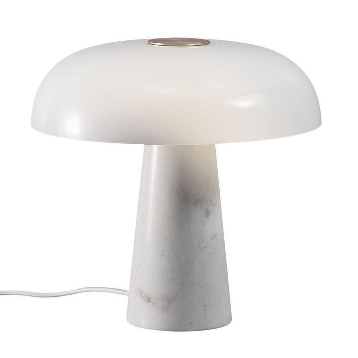 Glossy bordlampe Marmor - Opalhvit-Bordlamper-DFTP-Messing / Hvit-2020505001-Lightup.no
