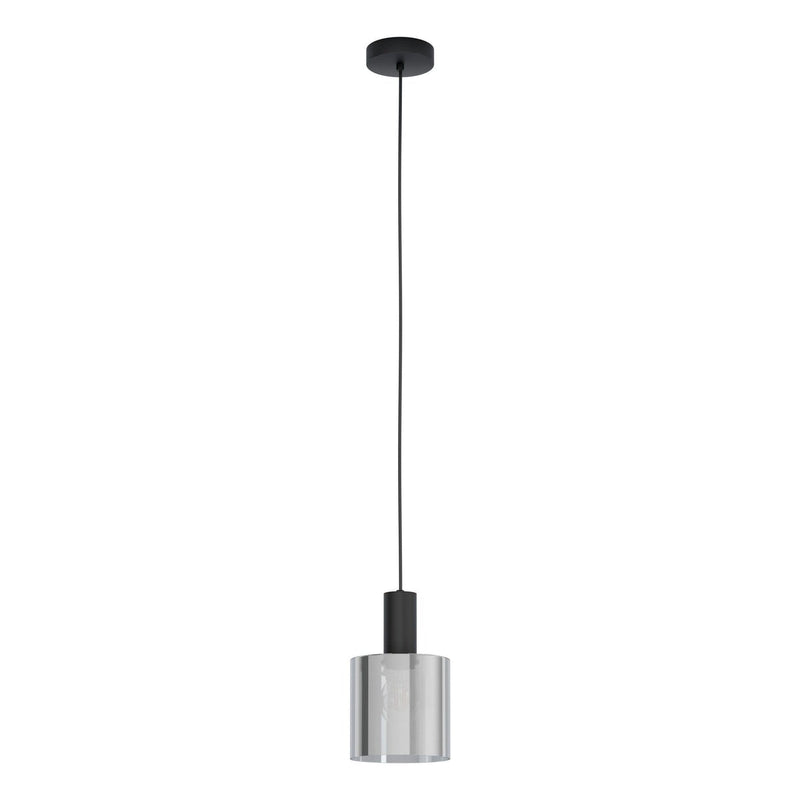 Gorosiba takpendel 15cm - Svart/Røykfarget-Takpendler-Eglo-98752-Lightup.no