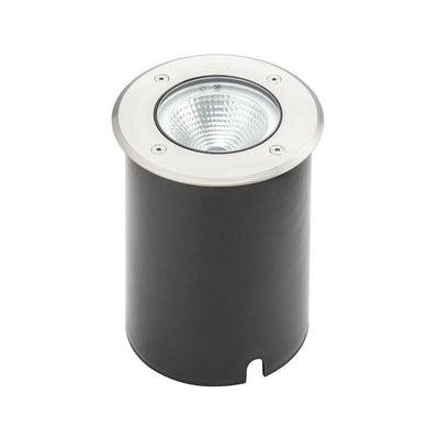 Ground markspot rund utendørs IP65 10W Dimbar- Rustfritt stål-Utebelysning uplight-Konstsmide-7997-310-Lightup.no