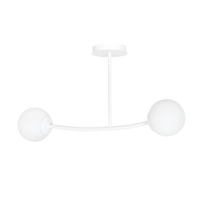 Halldor 2 taklampe - Hvit/Opal-Taklamper-Emibig-1025/2-Lightup.no