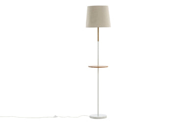 Hattman gulvlampe 165 cm - Hvit/Beige-Gulvlamper-Venture Home-15665-400-Lightup.no