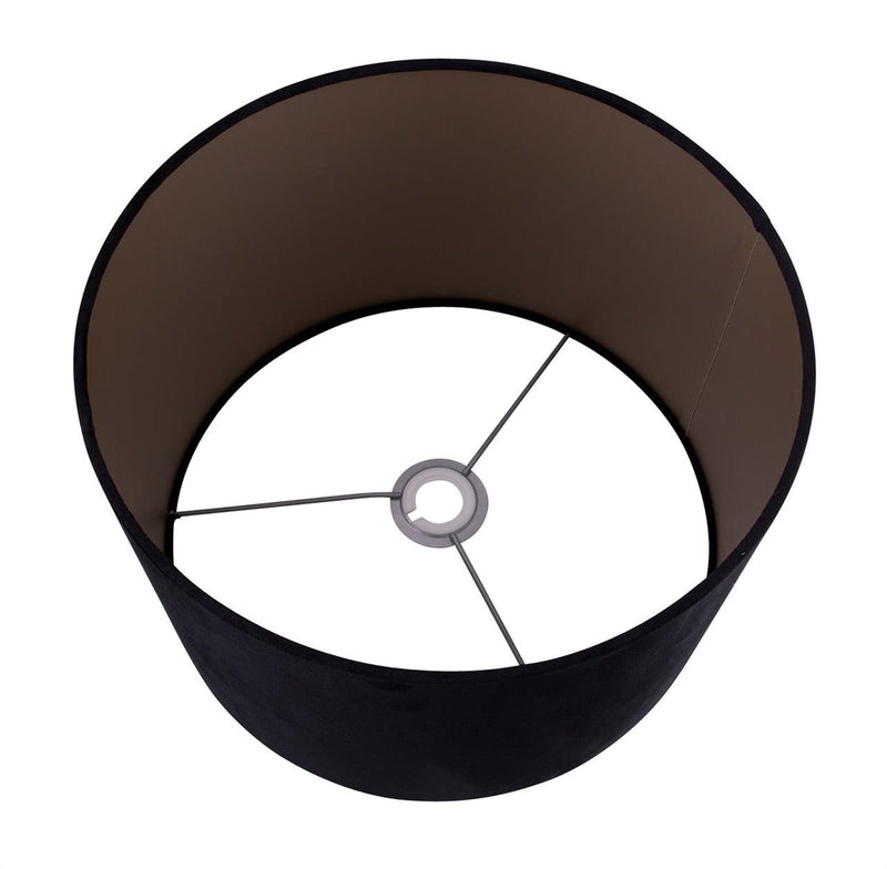 Havana gulvlampe med velour lampeskjerm og 2 leselys - Svart/Messingfarget-Gulvlamper-Scanlight-169799+169040-Lightup.no