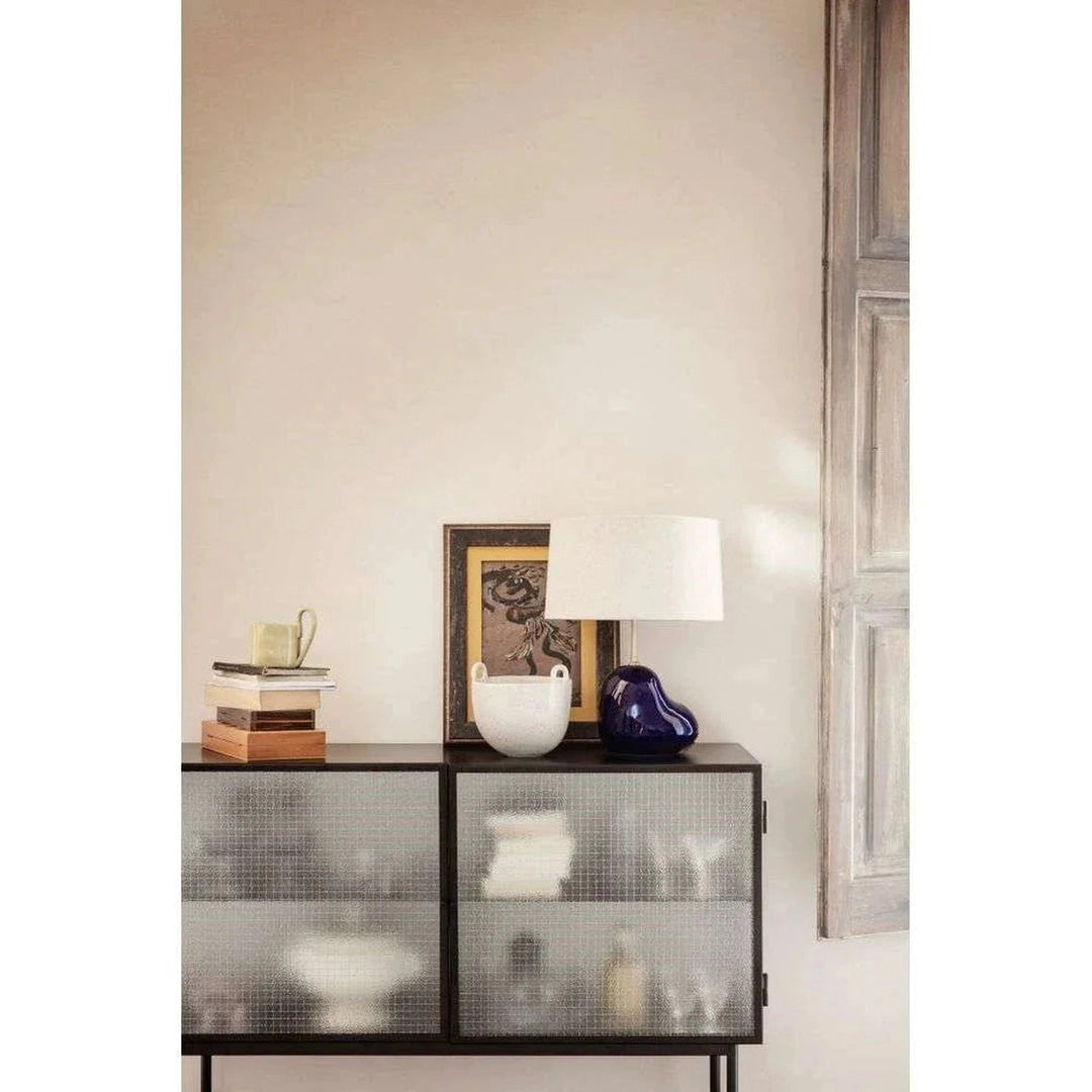 Hebe bordlampe Small Blå/Curry-Bordlamper-Ferm Living-Blå-Feg__100325719+ 100353302-Lightup.no