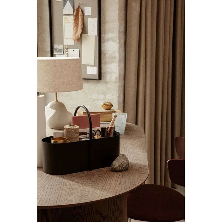 Hebe bordlampe Small Hvit /Natur-Bordlamper-Ferm Living-Natur-Feg__100325202+100353206-Lightup.no