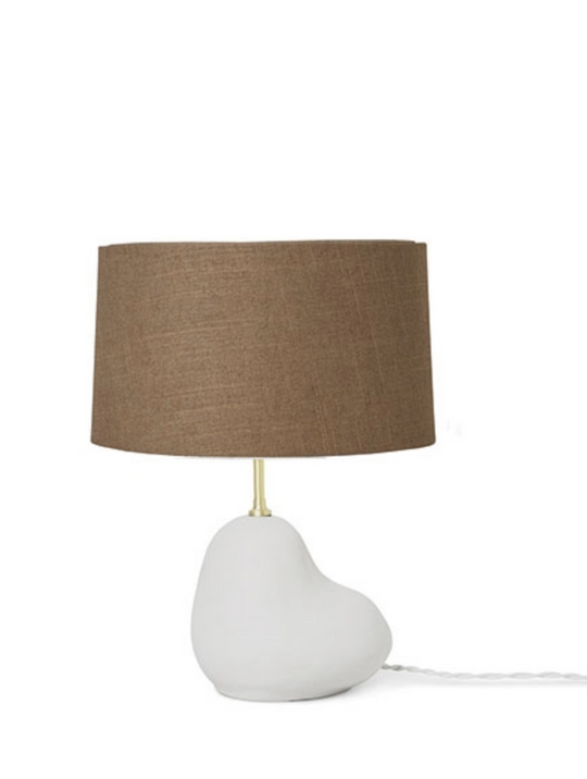 Hebe bordlampe Small Offhvit /Curry-Bordlamper-Ferm Living-Hvit / Brun-Feg__100325202+100353302-Lightup.no
