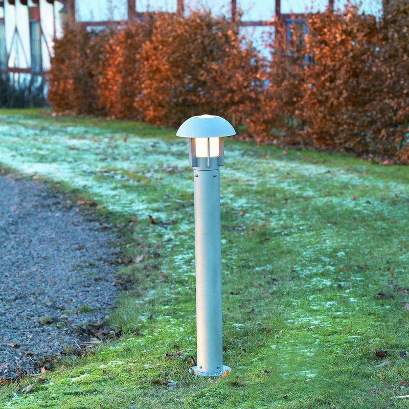 Heimdal pullert utendørs IP44 - Grå-Utebelysning pullert-Konstsmide-512-312-Lightup.no