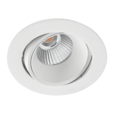 Helios downlight lavtbyggende 8W 2700K dimbar - Hvit-Downlight lavtbyggende-Norlux-6989-38-3-Lightup.no