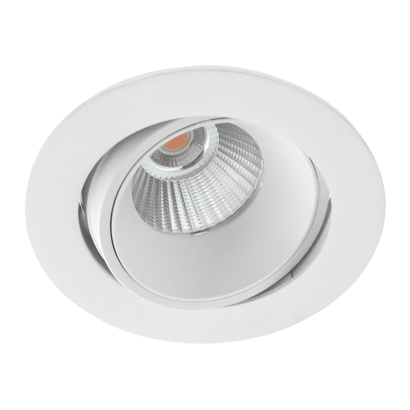 Helios downlight lavtbyggende 8W 2700K dimbar - Hvit-Downlight lavtbyggende-Norlux-6989-38-3-Lightup.no