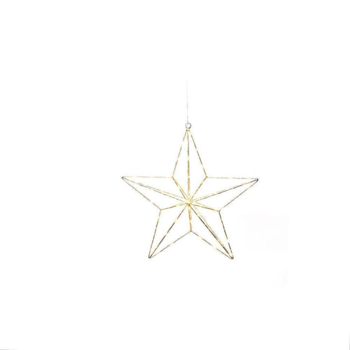 Hengende adventsstjerne 36 cm - Sølv-Julebelysning adventstjerne-Konstsmide-1802-993-Lightup.no