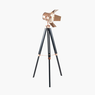 Hereford gulvlampe 139 cm - Svart/Kobberfarget-Gulvlamper-Pacific Lifestyle-32-127-C-Lightup.no