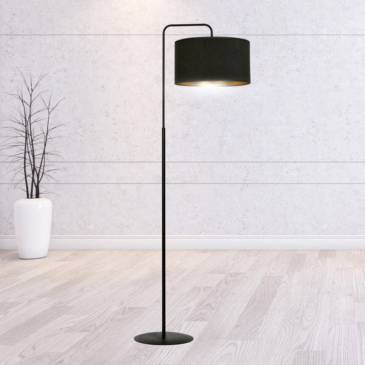 Hilde gulvlampe - Sort/Gullfarget-Gulvlamper-Emibig-Sort / Gull-1054/LP1-Lightup.no