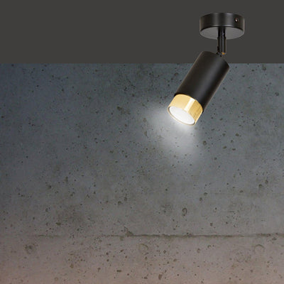 Hiro takspot 1 lys - Svart/Gullfarget-Taklamper-Emibig-965/1-Lightup.no