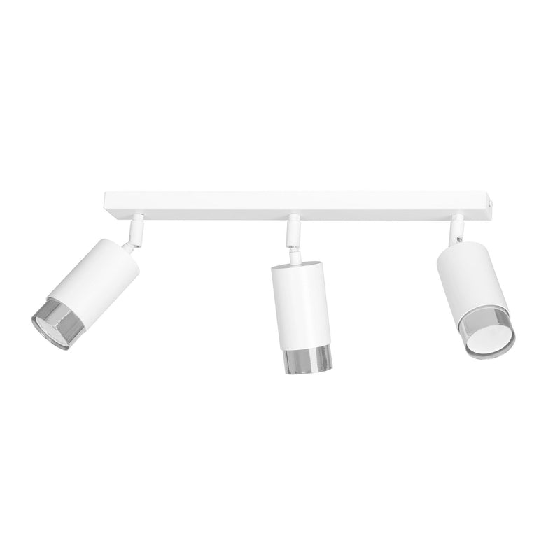 Hiro takspot 3 lys - Hvit/Krom-Taklamper-Emibig-962/3-Lightup.no