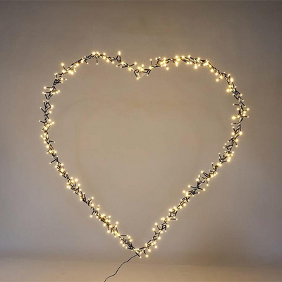 Hjerte 1 meter - Varmhvit lys-Julebelysning dekor og pynt-Scanlight-169719-Lightup.no