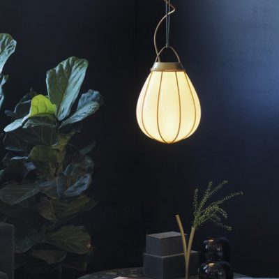 Hobo takpendel 28 cm - Rå messing/Hvit-Takpendler-Örsjö-35870-72-019-N-Lightup.no