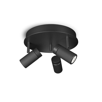 Holder taklampe 3-spotlight - Svart-Taklamper-Herstal-HB6657007-Lightup.no