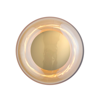 Horizon taklampe/vegglampe S Golden Smoke/gull-Vegglamper-EBB & FLOW-LA101772CW-Lightup.no