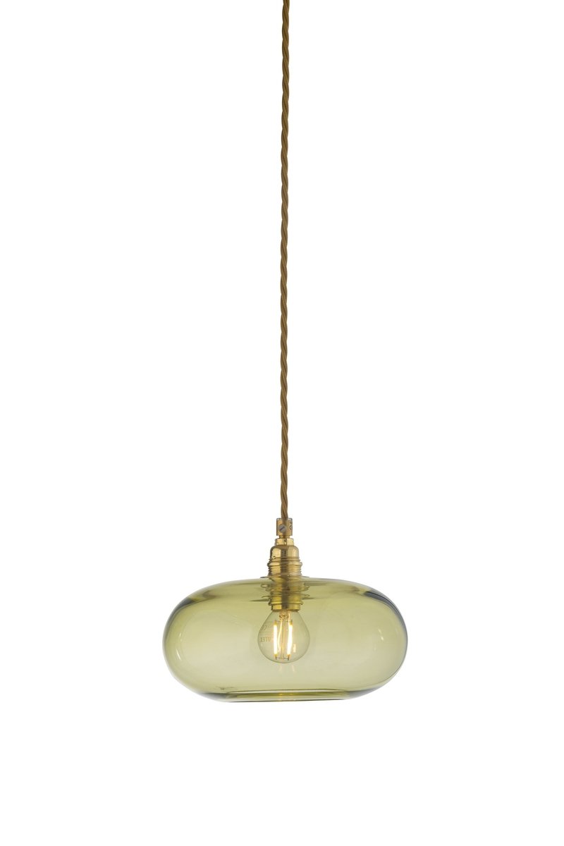 Horizon takpendel 21 cm olivengrønn/gull-Takpendler-EBB & FLOW-LA101774-Lightup.no