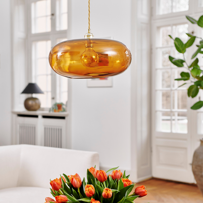 Horizon takpendel 36 cm Toast/gull-Takpendler-EBB & FLOW-LA101808-Lightup.no