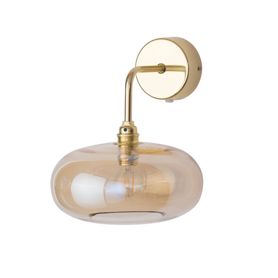 Horizon vegglampe S Golden Smoke/gull-Vegglamper-EBB & FLOW-LA101772W-Lightup.no