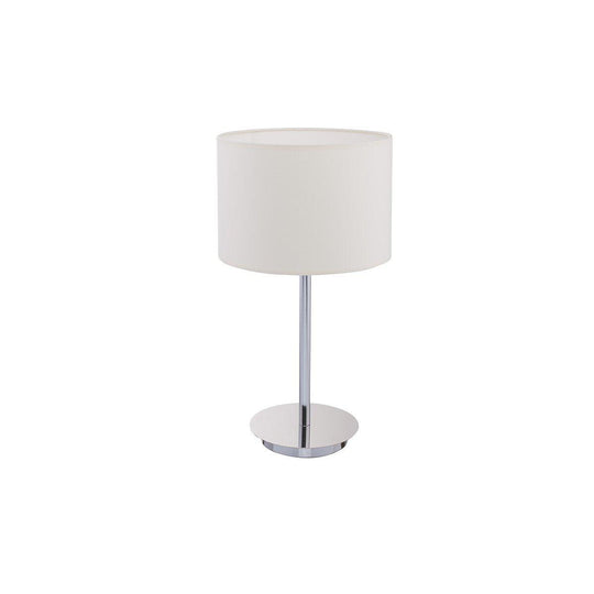 Hotell bordlampe - Krom/Hvit-Bordlamper-Nowodvorski-Krom / Hvit-N-8982-Lightup.no